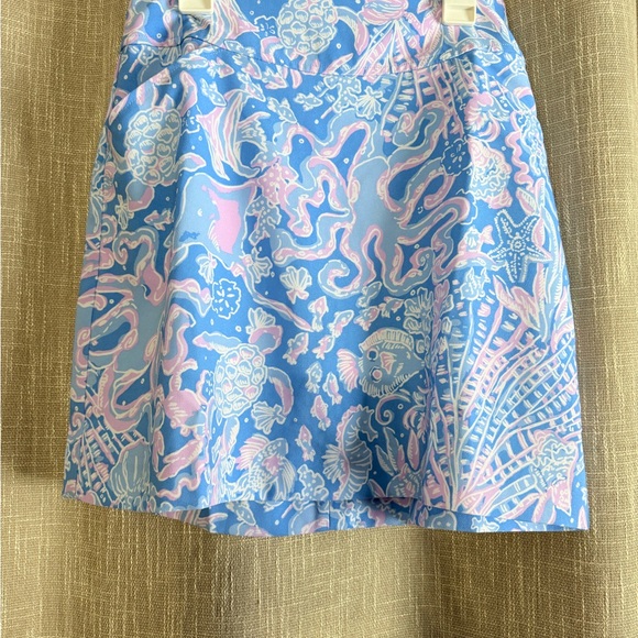 Lilly Pulitzer Pants - Lilly Pulitzer Blue and Pink Floral Skort